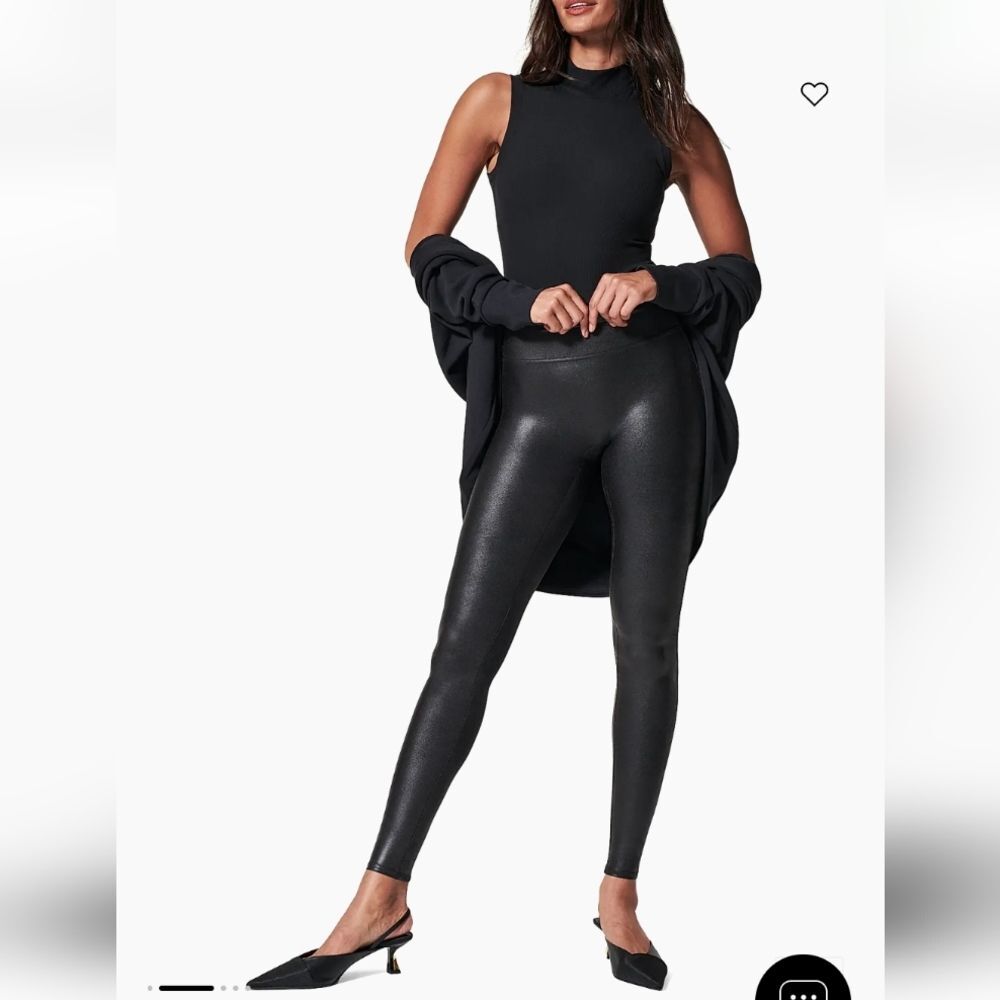 SPANX Faux Leather Leggings